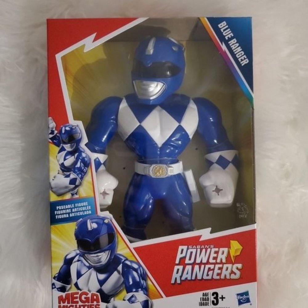 New Playskool Heroes Mega Mighties Blue Ranger 10” Figure